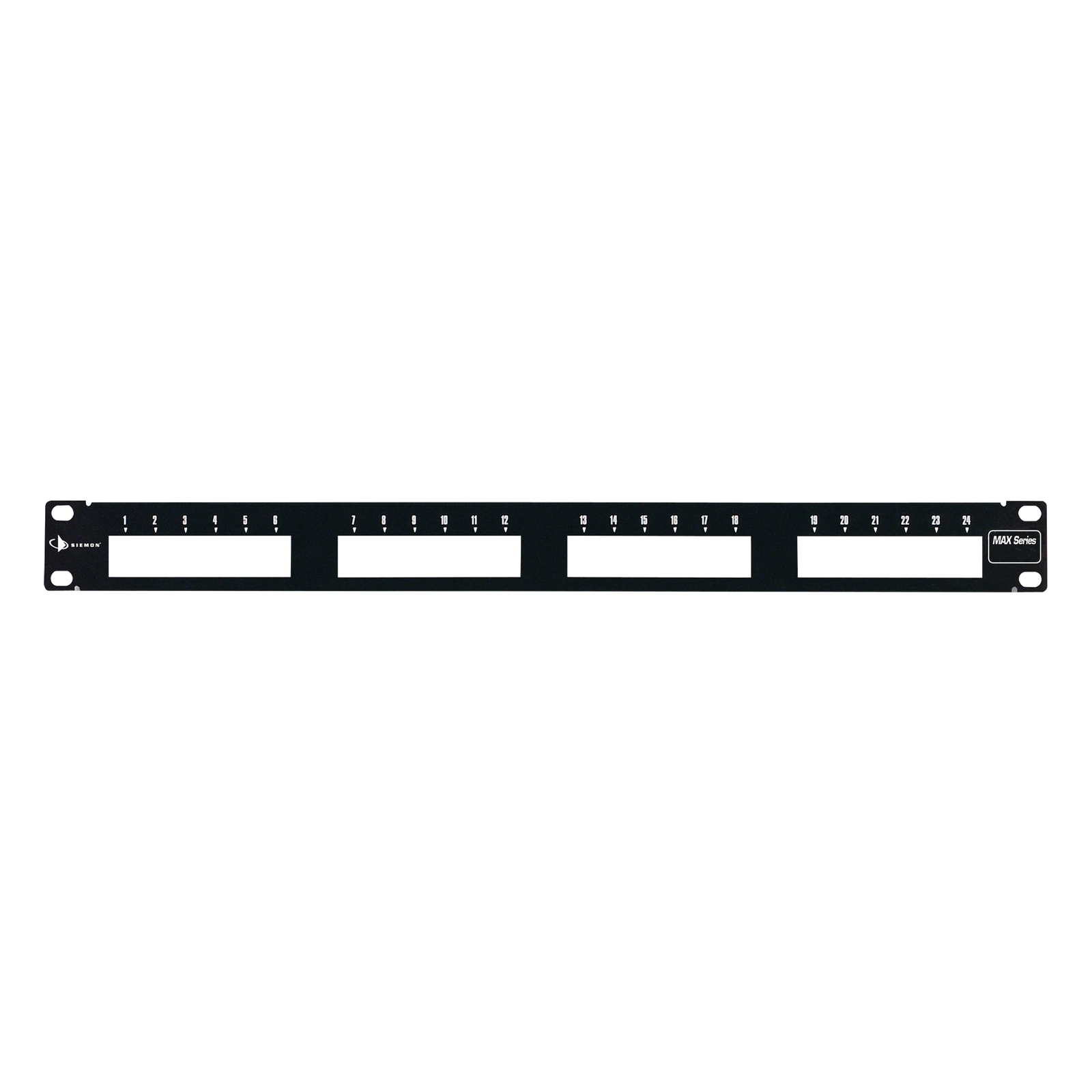 Patch Panel MAX Modular de 24 Puertos Plano 1UR - SILYMX