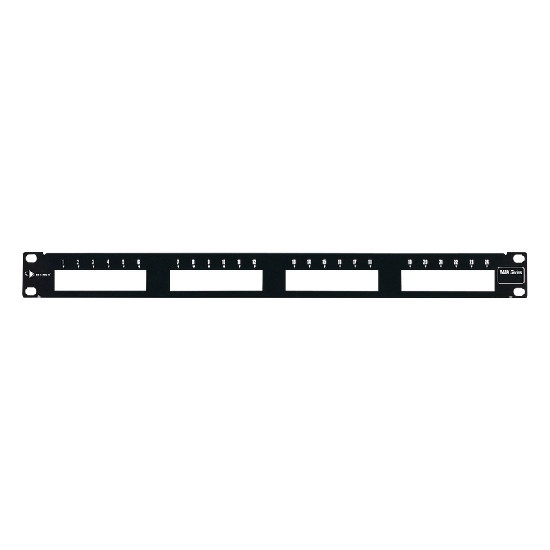 Patch Panel MAX Modular de 24 Puertos Plano 1UR - SILYMX