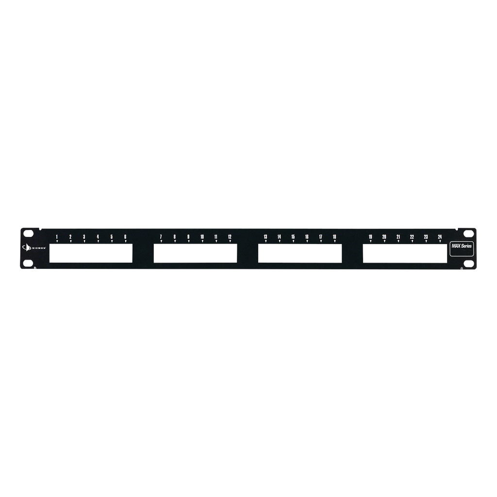 Patch Panel MAX Modular de 24 Puertos Plano 1UR | SILYMX