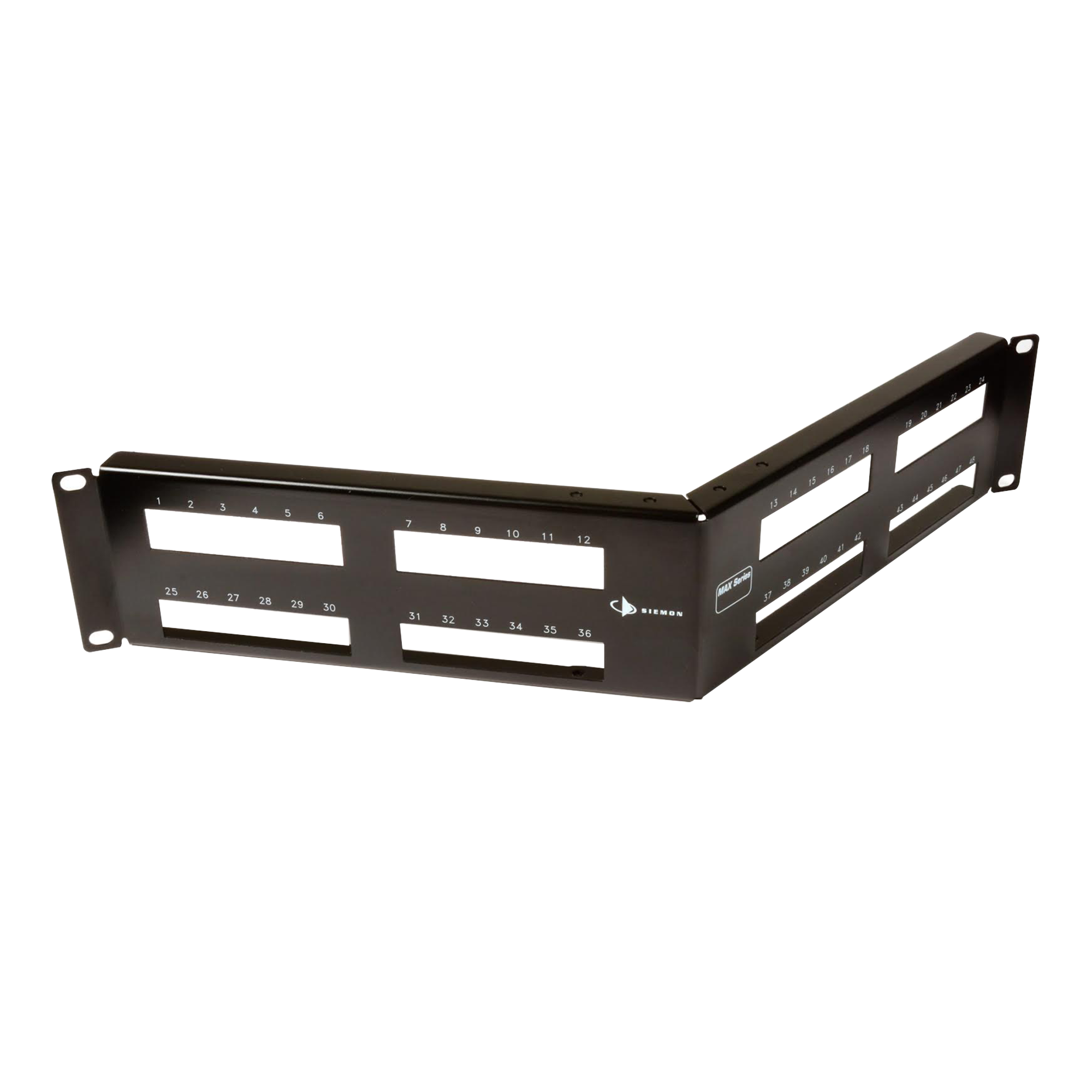 Patch Panel MAX Modular de 48 Puertos Angulado 2UR - SILYMX