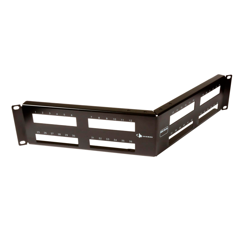 Patch Panel MAX Modular de 48 Puertos Angulado 2UR - SILYMX