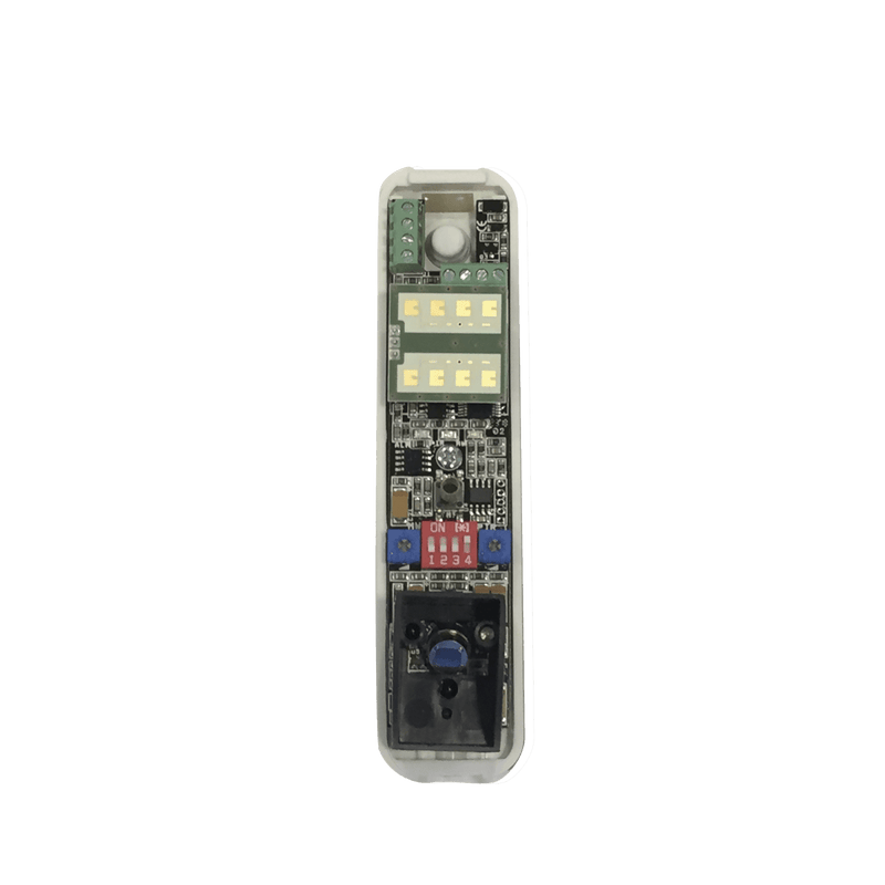 Sensor tipo cortina/ Interior y Exterior/ Funcion antimascara / Doble tecnologia PIR & MW/ Cobertura de hasta 12 metros/ Compatible con cualquier panel de alarma / Cableado - SILYMX
