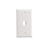 Placa de Pared Vertical, Salida Para 1 Puerto Keystone, Color Blanco - SILYMX