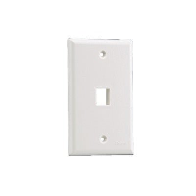 Placa de Pared Vertical, Salida Para 1 Puerto Keystone, Color Blanco - SILYMX