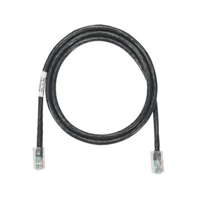 Cable de parcheo UTP Categoría 5e con plug modular en cada extremo - 2 m. - Negro