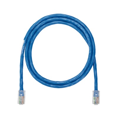 Cable de parcheo UTP categoría 5e con plug modular en cada extremo - 2 m - azul
