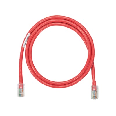 Cable de parcheo UTP Categoría 5e con plug modular en cada extremo - 1 m. - Rojo - SILYMX