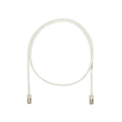 Cable de parcheo UTP Categoría 5e con plug modular en cada extremo - 1.5 m. - Blanco Mate