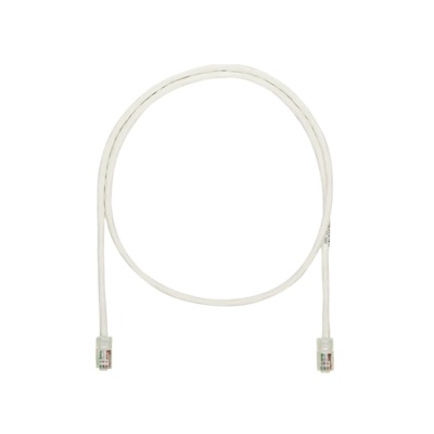 Cable de parcheo UTP Categoría 5e con plug modular en cada extremo - 1 m. - Blanco mate - SILYMX
