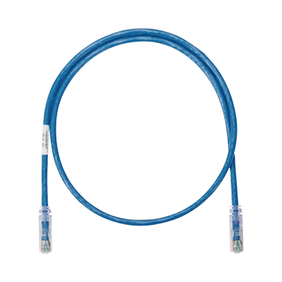 Cable de parcheo UTP Categoría 6 con plug modular en cada extremo - 1 m. - Azul - SILYMX