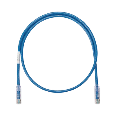 Cable de parcheo UTP Categoría 6 con plug modular en cada extremo - 1 m. - Azul