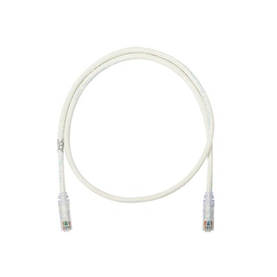 Cable de parcheo UTP Categoría 6 con plug modular en cada extremo - 4.3 m. - Blanco mate - SILYMX