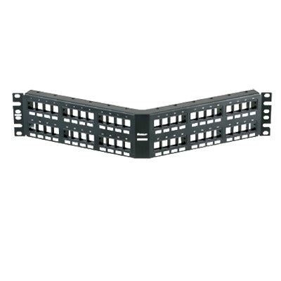 Panel De Parcheo Modular Keystone (Sin Conectores) AnguladoDe 48 Puertos 2Ur - SILYMX
