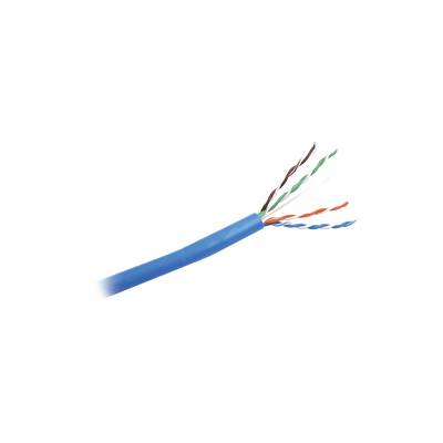 Bobina de Cable UTP 305 m. de Cobre, NetKey, Azul, Categoría 6 (24 AWG), 1000Mbps, Riser (CMR), de 4 pares - SILYMX