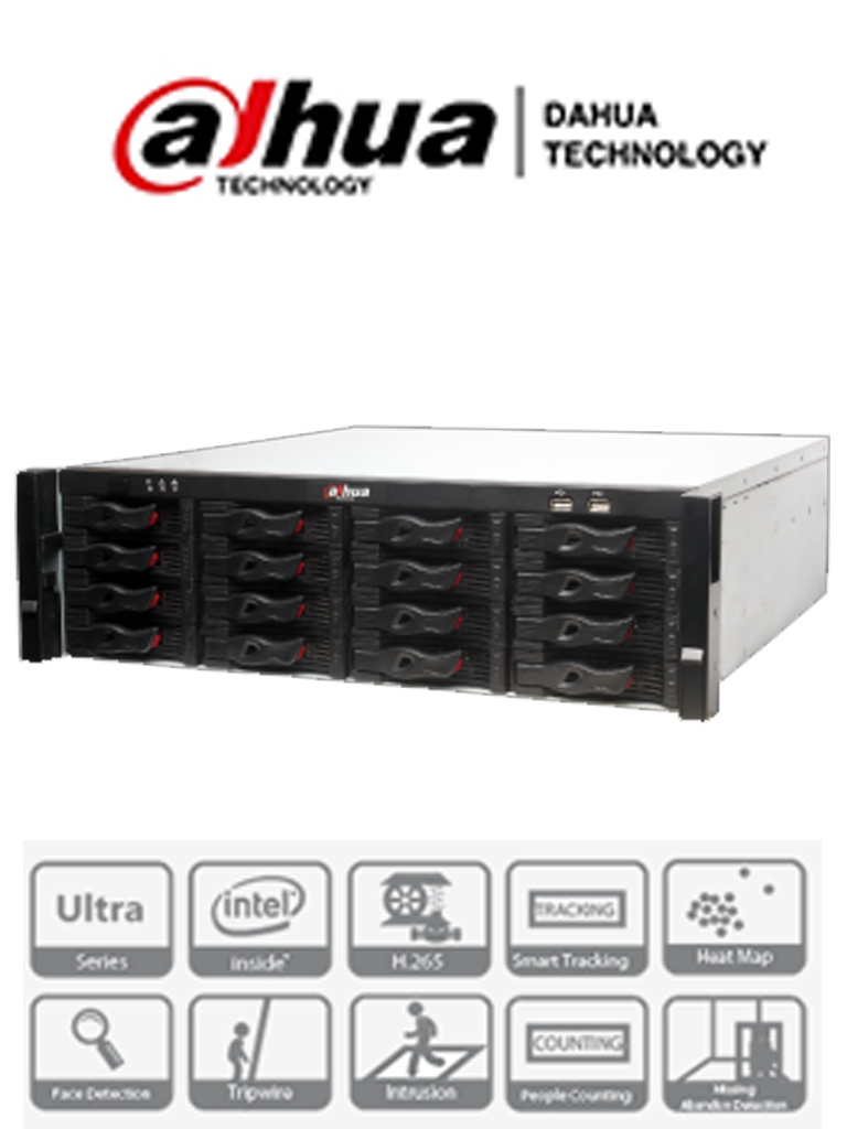 DAHUA NVR5208-8P-4KS2E - NVR 8 Canales IP 4K / H265+ / Rendimiento 320 Mbps / 8 Puertos tecnologia E PoE hasta 800M / PoE / ANPR / HDMI / PoS / 2 SATA / P2P / DEWARPING/ - SILYMX