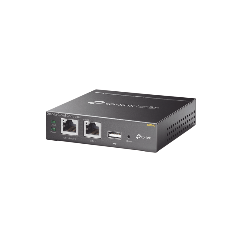 Controladora Tp-Link Omada para gestionar hasta 100 equipos Omada Gestion desde la Nube gratuita Actualizaciones masivas 2 puertos Gigabit con PoE af/at OC200 - SILYMX