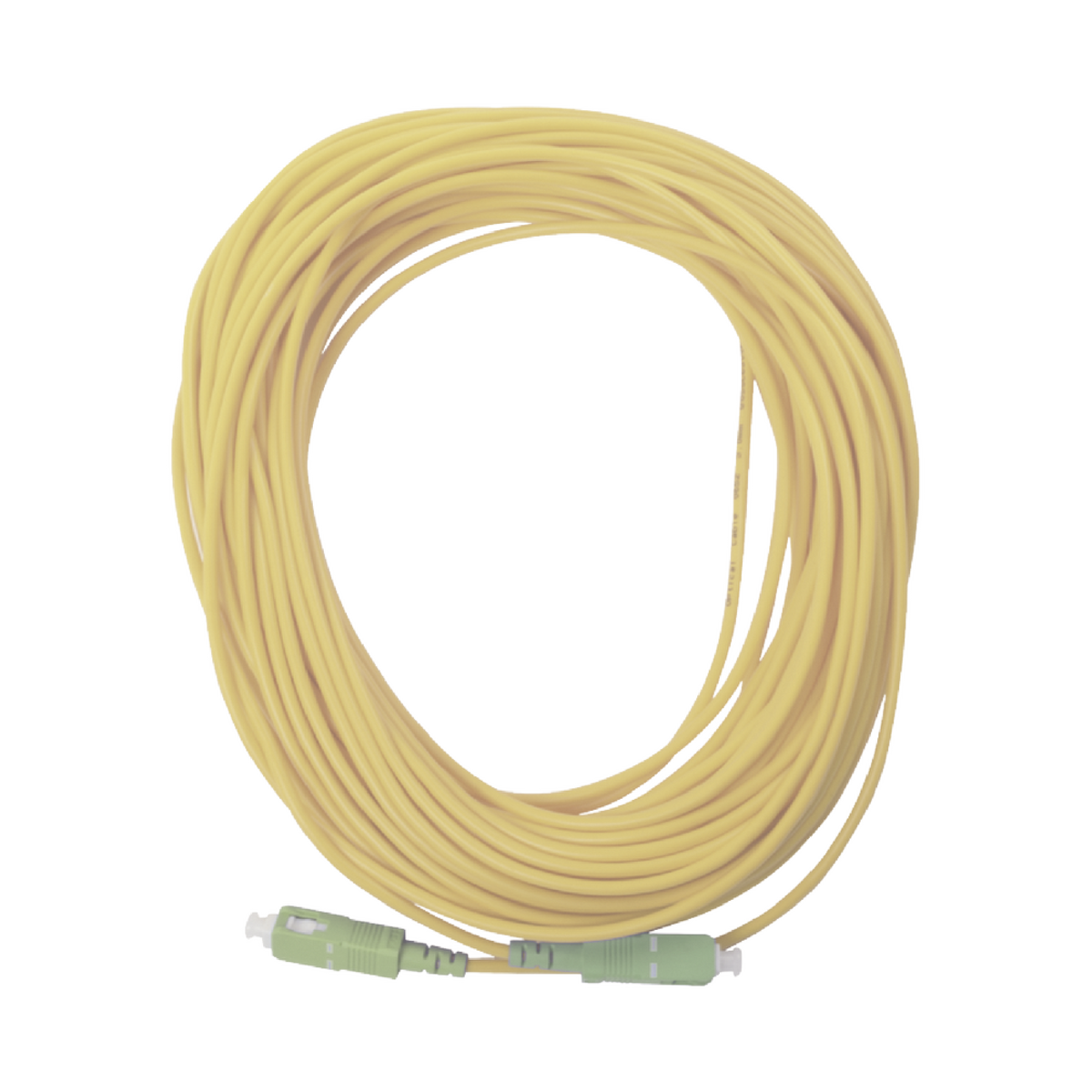 Jumper de Fibra Óptica Simplex, Monomodo, con Conectores SC/APC-SC/APC, 20 metros - SILYMX