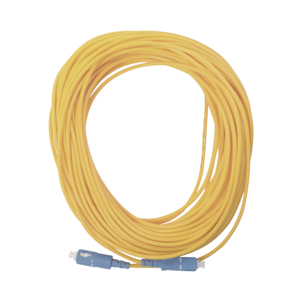 Jumper de Fibra Óptica Simplex, Monomodo, con Conectores SC/UPC-SC/UPC, de 20 Metros - SILYMX