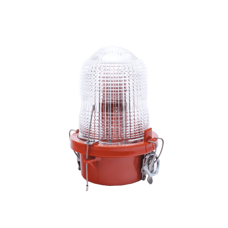 Lámpara de Obstrucción Roja/ Luz Fija Tipo L-810, LED de baja intensidad/ 120 - 240 Vca/ Luz Infraroja - SILYMX