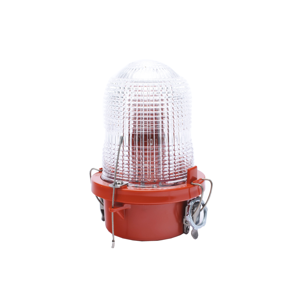 Lámpara de Obstrucción Roja/ Luz Fija Tipo L-810, LED de baja intensidad/ 120 - 240 Vca/ Luz Infraroja - SILYMX