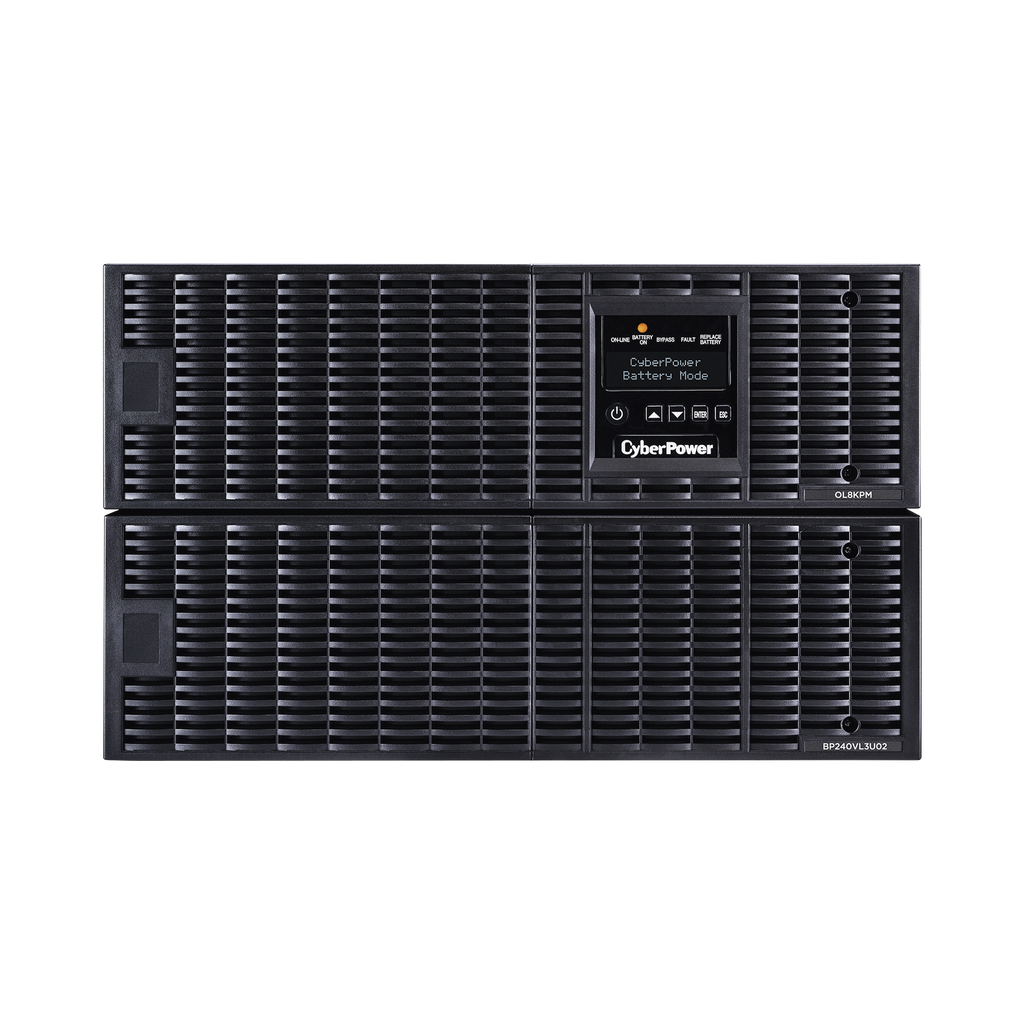 UPS de 8000 VA/ 8000W Online Doble Conversión 200-240 Vac de Salida Terminal Hardwired Onda Senoidal Pura Torre o Rack de 6 UR Con 3 Tomas NEMA L6-30R - SILYMX