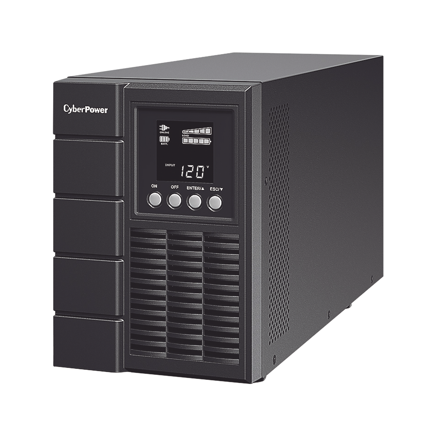 UPS de 1000 VA/900 W Online Doble Conversión Entrada 120 Vca NEMA 5-15P Onda Senoidal Pura Tipo Torre Con 4 Tomas NEMA 5-15R - SILYMX