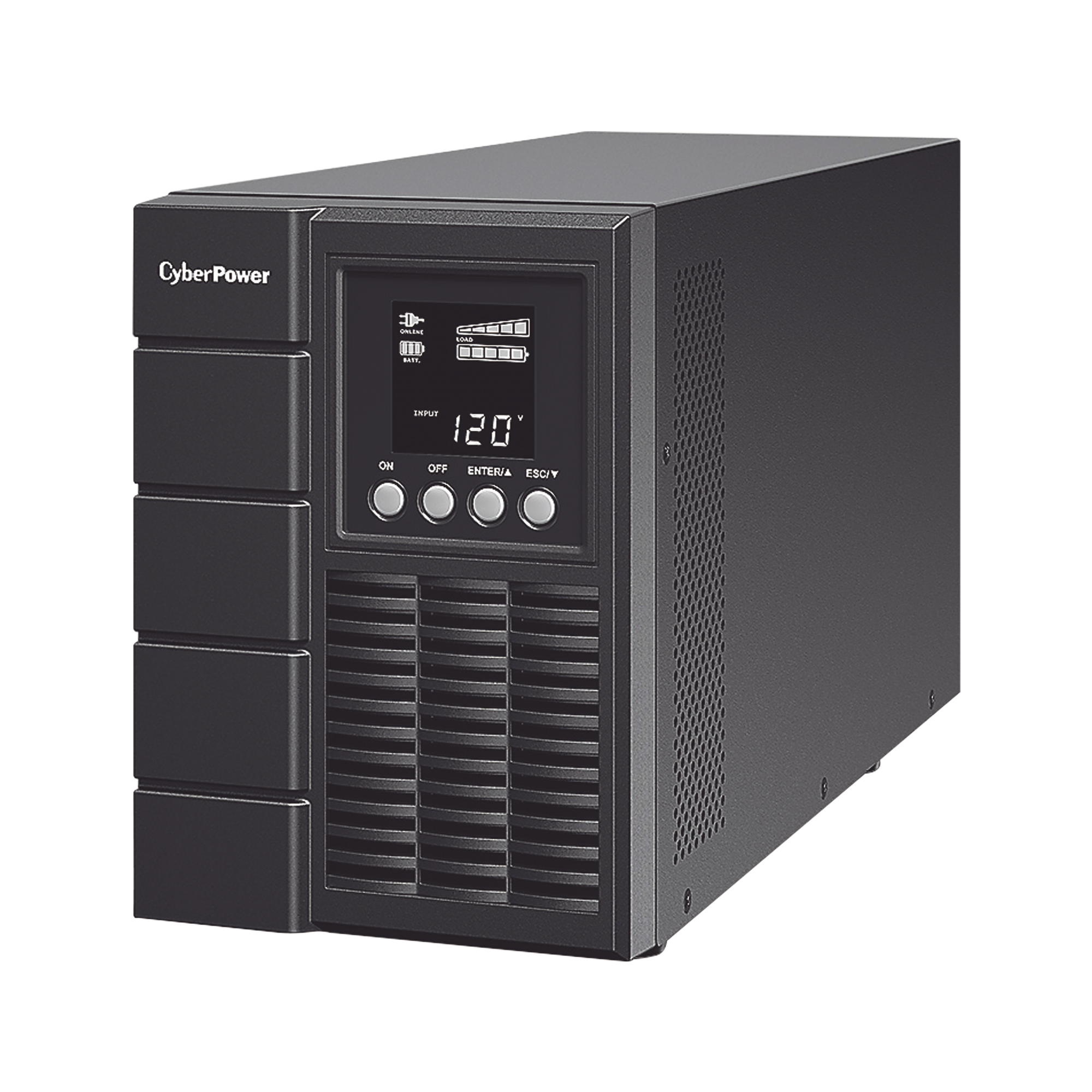 UPS de 1000 VA/900 W Online Doble Conversión Entrada 120 Vca NEMA 5-15P Onda Senoidal Pura Tipo Torre Con 4 Tomas NEMA 5-15R - SILYMX