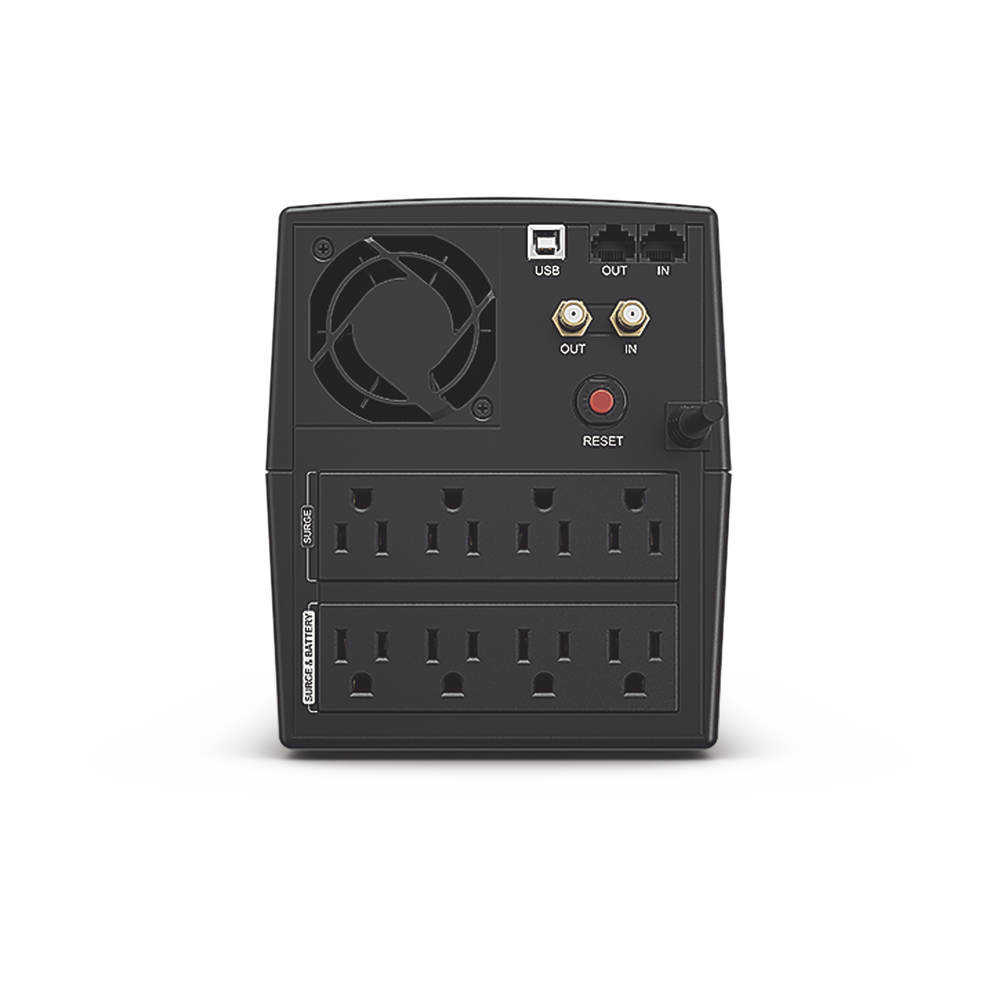 UPS de 1500 VA/900 W Topología Línea Interactiva Entrada 120 Vca NEMA 5-15P y 8 Salidas NEMA 5-15R Con Regulador de Voltaje (AVR) - SILYMX