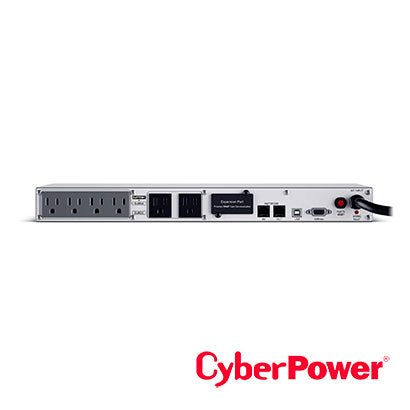 No Break Ups Tipo Rack 1u 500va/300w/lcd Inteligente/linea Interactiva/4 Contactos Con Respaldo-supresion De Picos/2 Contactos Con Supresion De Picos - SILYMX