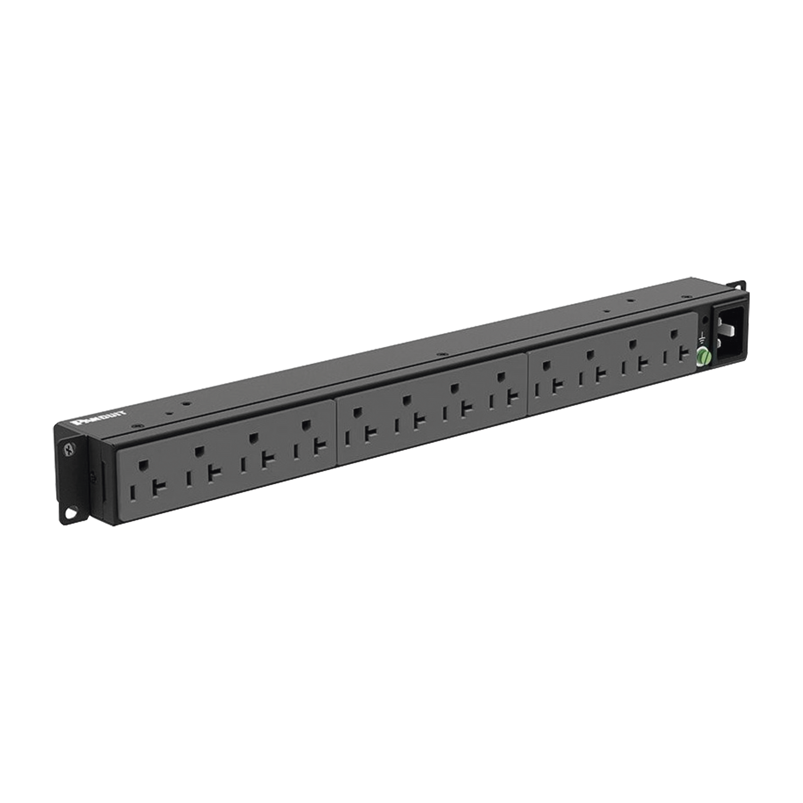Pdu Básico Para Distribución De Energía Enchufe De Entrada Nema 5-15P Con 12 Contactos Nema 5-20R Instalación Horizontal De 19In 1Ur 15 Amp 120 Vca - SILYMX
