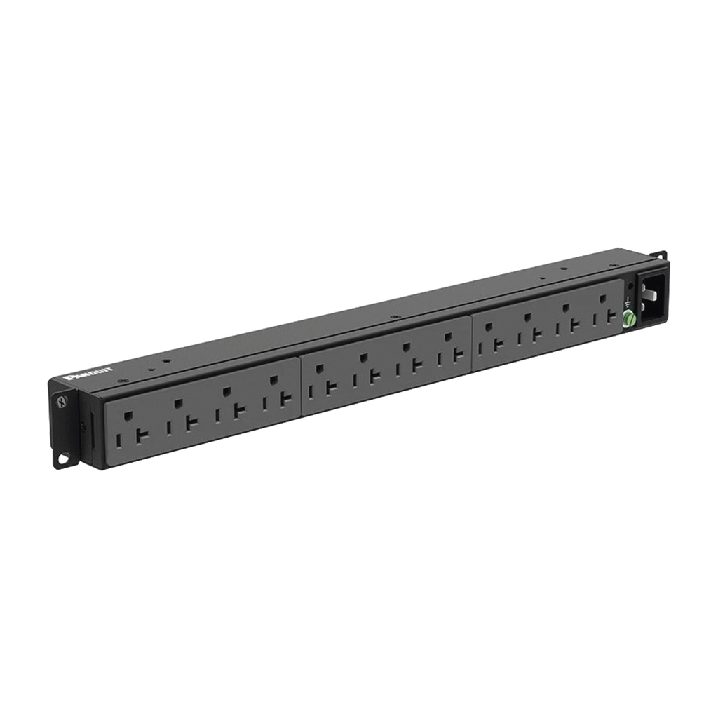 Pdu Básico Para Distribución De Energía Enchufe De Entrada Nema 5-15P Con 12 Contactos Nema 5-20R Instalación Horizontal De 19In 1Ur 15 Amp 120 Vca - SILYMX