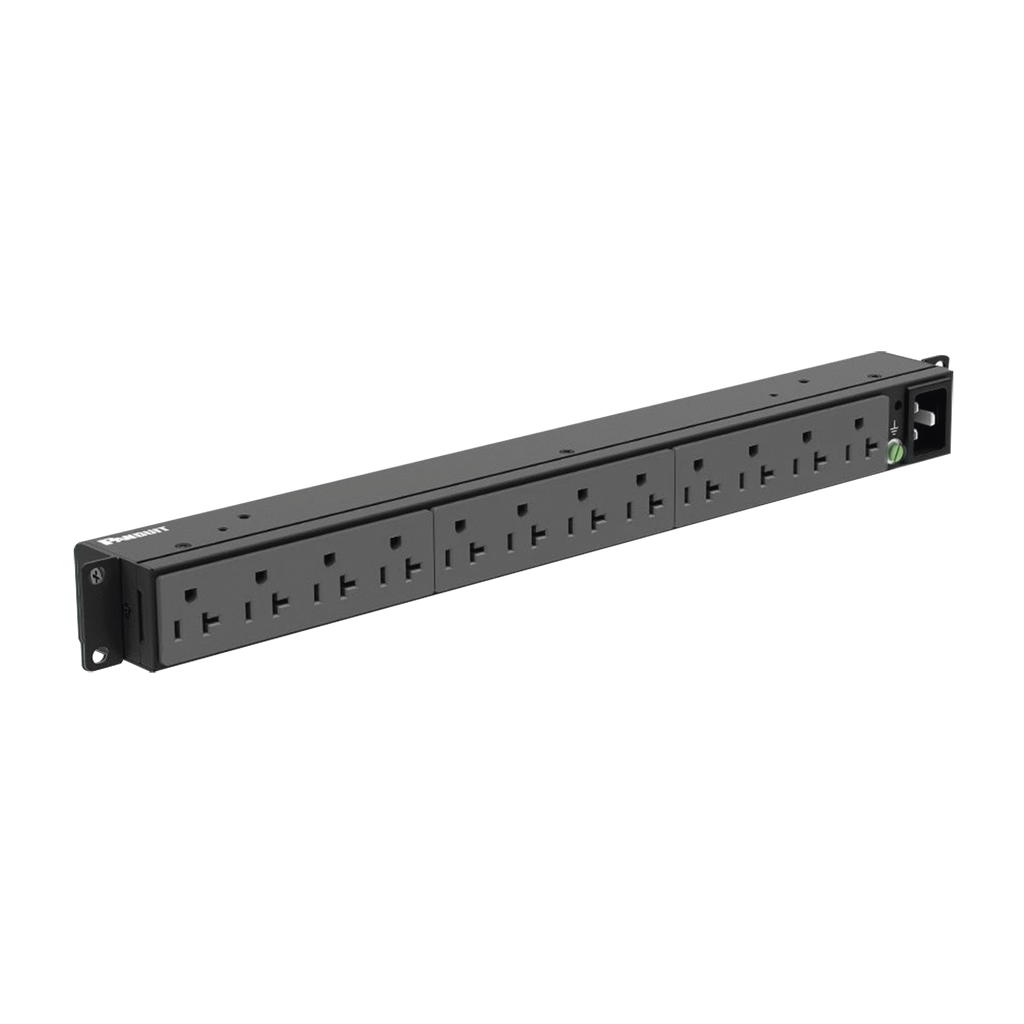 Pdu Básico Para Distribución De Energía Enchufe De Entrada Nema 5-20P Con 12 Contactos Nema 5-20R Instalación Horizontal De 19In 1Ur 20 Amp 120 Vca - SILYMX