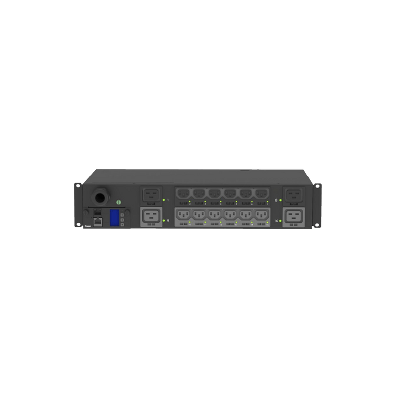 Pdu Switchable Monitoreable Por Toma P/Distribución De Energía Enchufe De Ent. Nema L6-30P C/12 Salidas C13 Y 4 C19 Horizontal 19In 208 Vca 30 Amp 2Ur - SILYMX