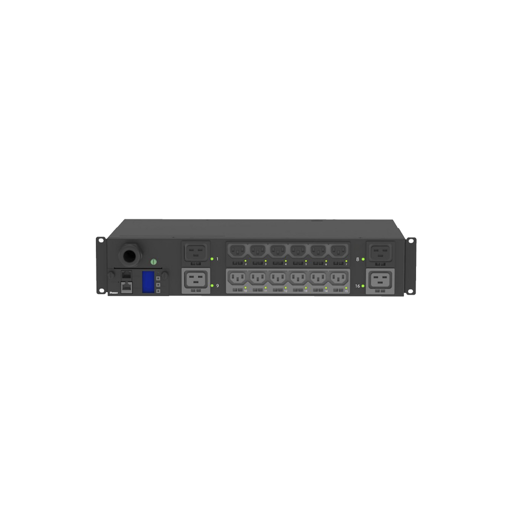 Pdu Switchable Monitoreable Por Toma P/Distribución De Energía Enchufe De Ent. Nema L6-30P C/12 Salidas C13 Y 4 C19 Horizontal 19In 208 Vca 30 Amp 2Ur - SILYMX