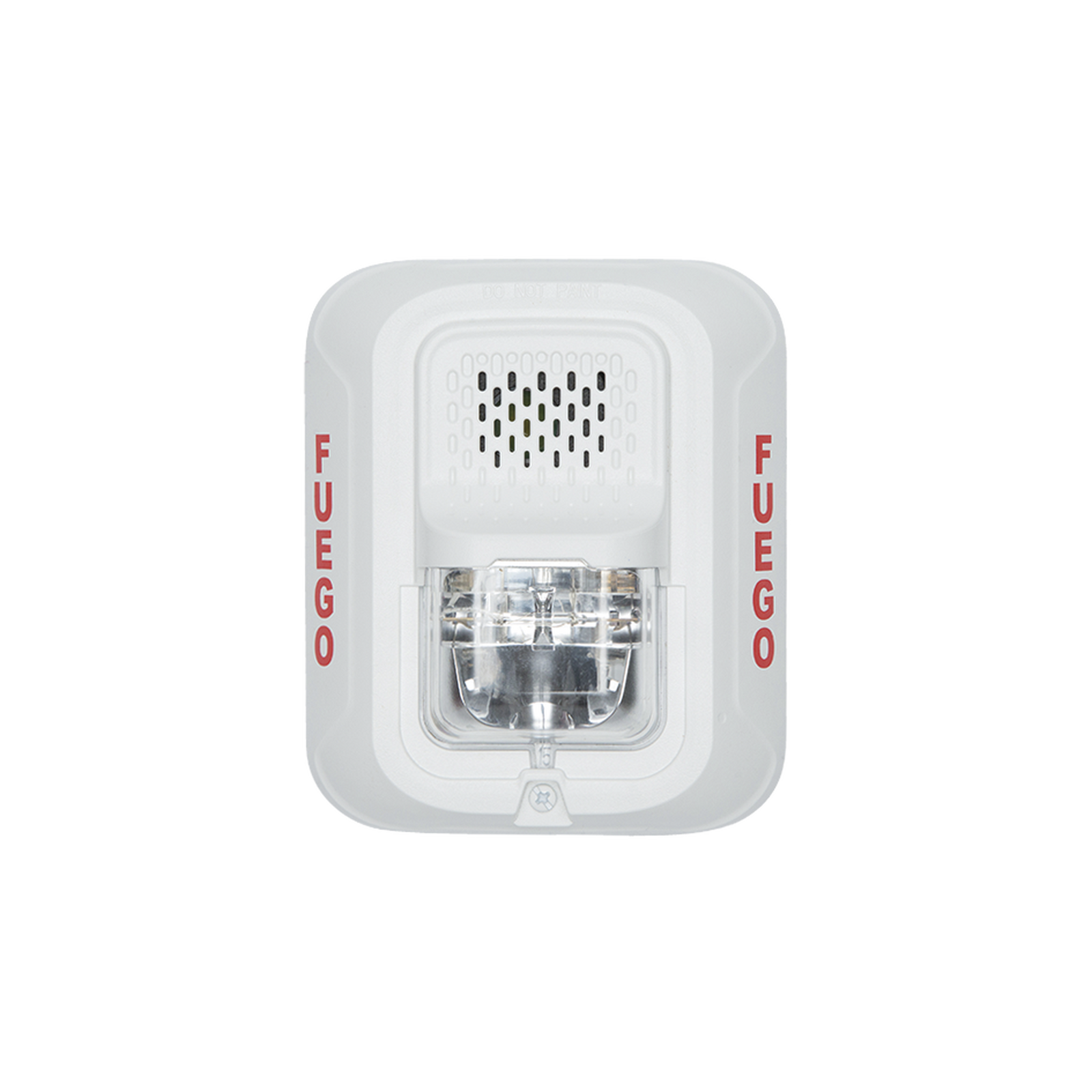 Sirena con Lámpara Estroboscópica a 2 Hilos, Montaje en Pared, Color Blanco, Configuración Estroboscópica Seleccionable y Texto en Español, Nuevo Diseño Moderno y Elegante y Menor Consumo de Corriente - SILYMX