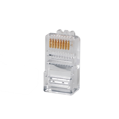 Plug RJ45 Cat5e Para Cable UTP Calibre 22 a 26 AWG Chapado en Oro de 50 micras - SILYMX