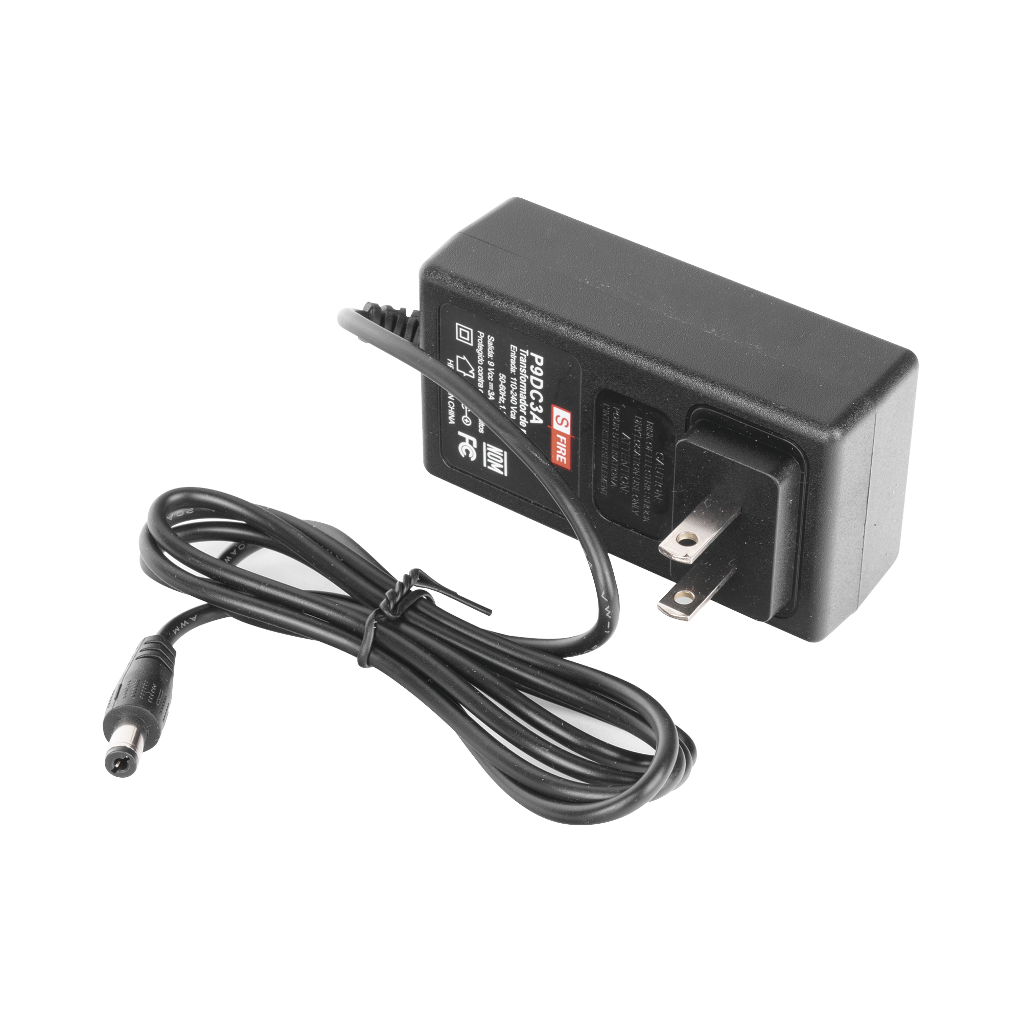 Fuente de Poder Regulada de 9 Vcd @ 3 A / Voltaje de Entrada de 100-240 Vca / Para Usos Múltiples / CCTV, Acceso, Asistencia, Alarmas, Etc. / Certificación NOM - SILYMX