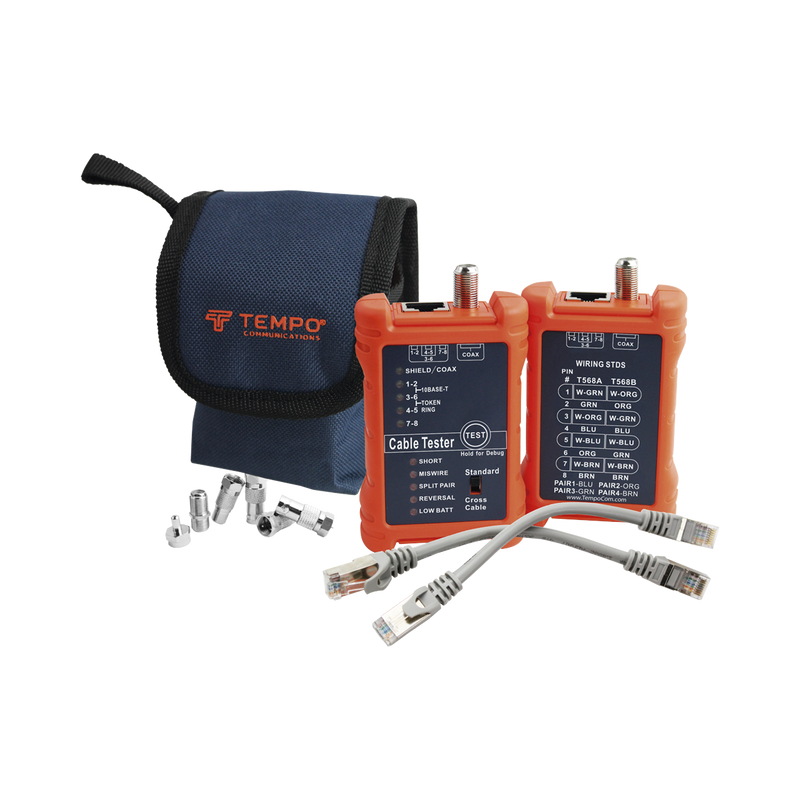 Tester Profesional para mapeo de cables de red/coaxiales - SILYMX