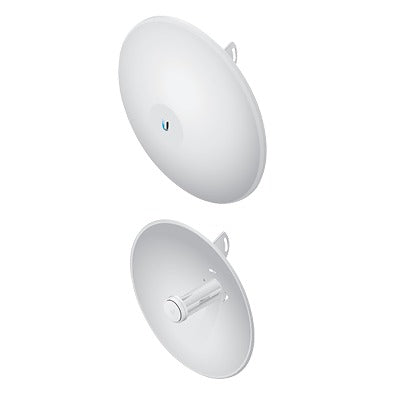 PowerBeam airMAX AC hasta 450 Mbps, frecuencia 5 GHz (5150 - 5875 MHz) con antena tipo plato de 27 dBi, radomo incluido - SILYMX
