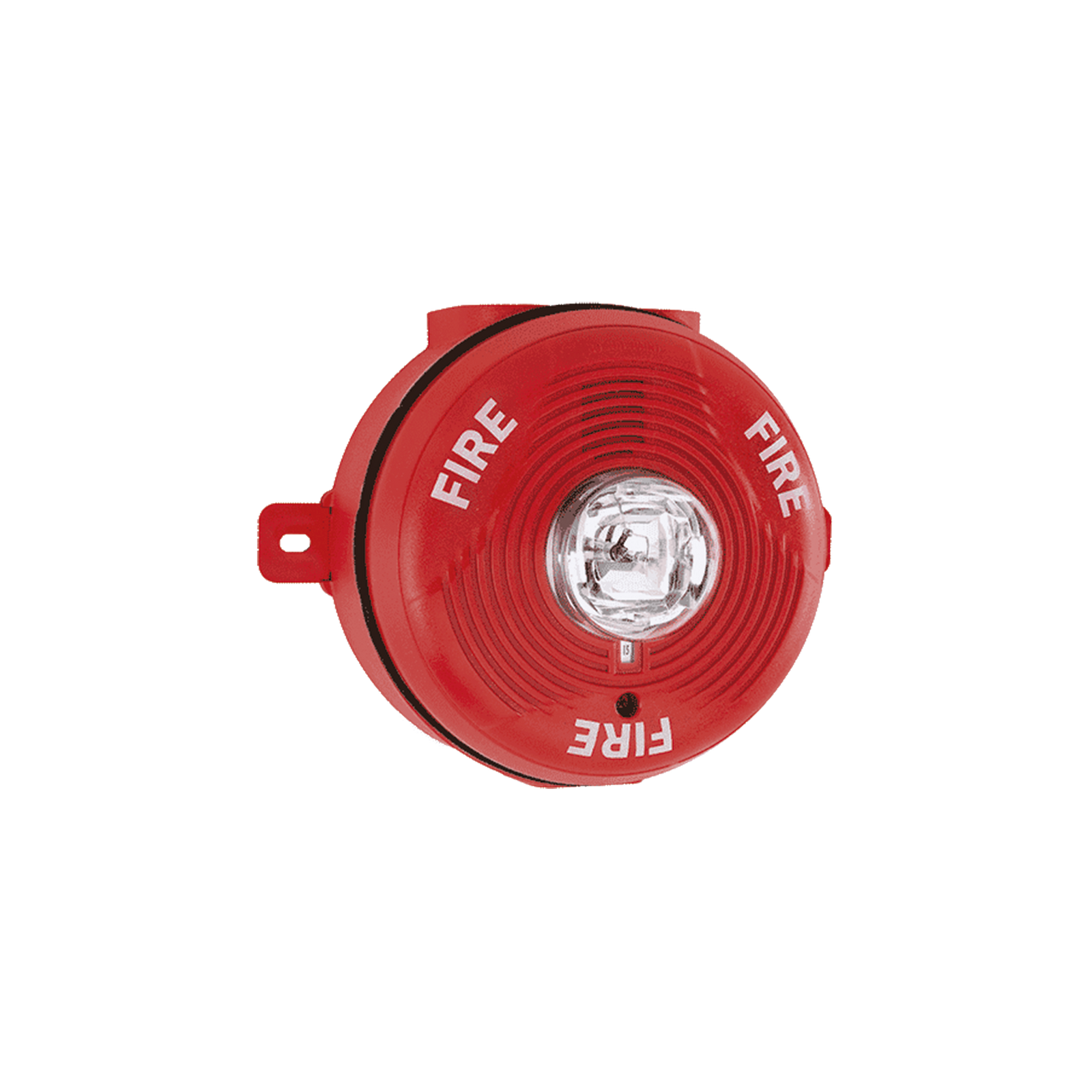 Sirena con Lámpara Estroboscópica para Exterior, Montaje en Techo, Nivel de Candelas Seleccionable, Color Rojo - SILYMX