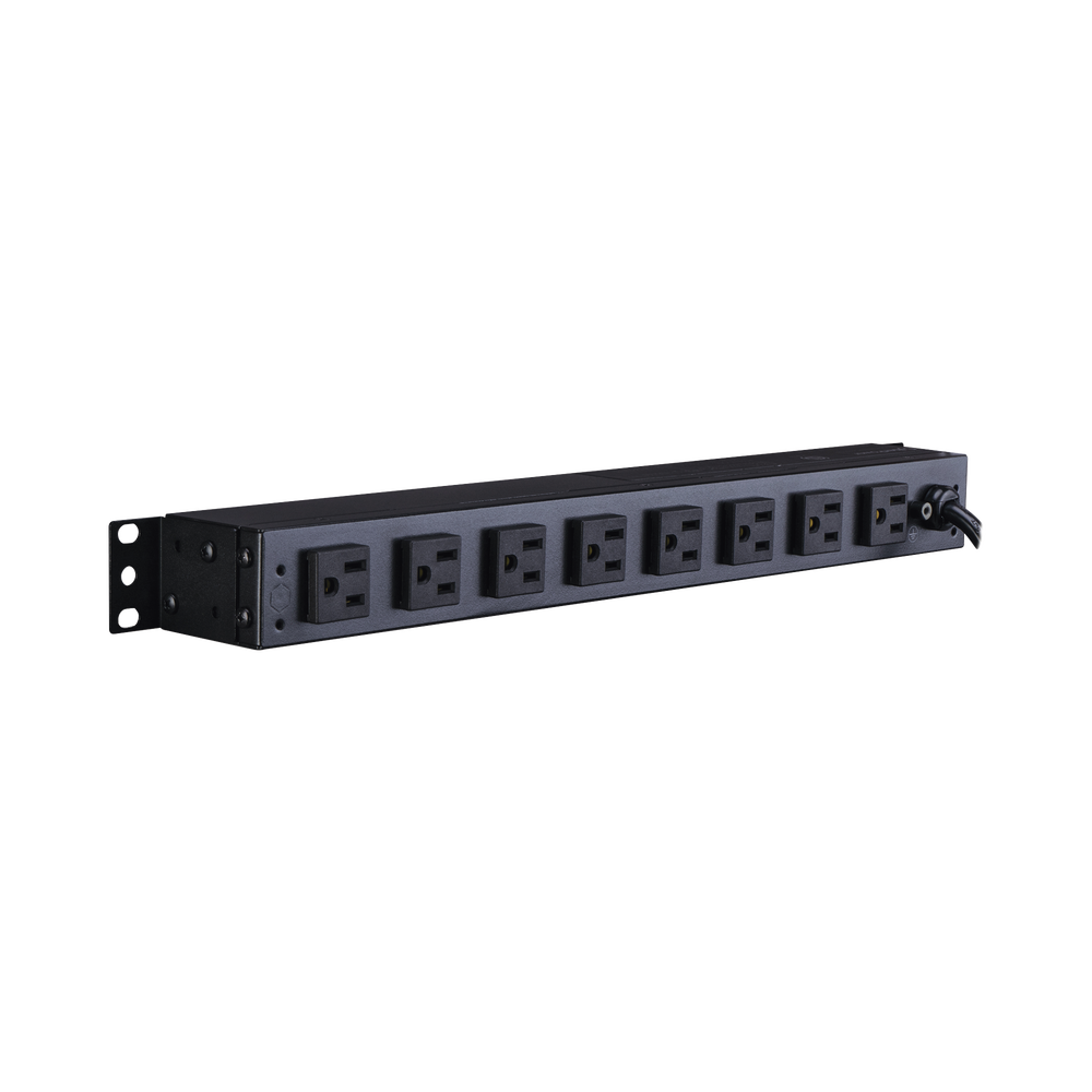 PDU Básico Para Distribución de Energía, Con 8 Tomas NEMA 5-15R Traseras, 1UR, 15 Amp, 120 Vca - SILYMX