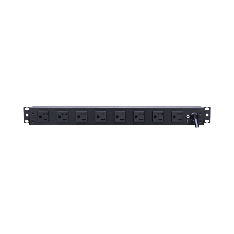 PDU Básico Para Distribución de Energía, Con 8 Tomas NEMA 5-15R Traseras, 1UR, 15 Amp, 120 Vca - SILYMX