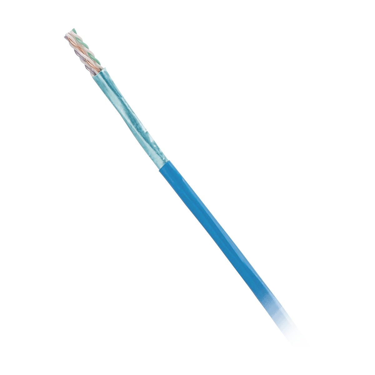 Bobina De Cable Blindado F/Utp De 4 Pares Cat6 Lszh (Libre De Gases Tóxicos) Color Azul 305M - SILYMX