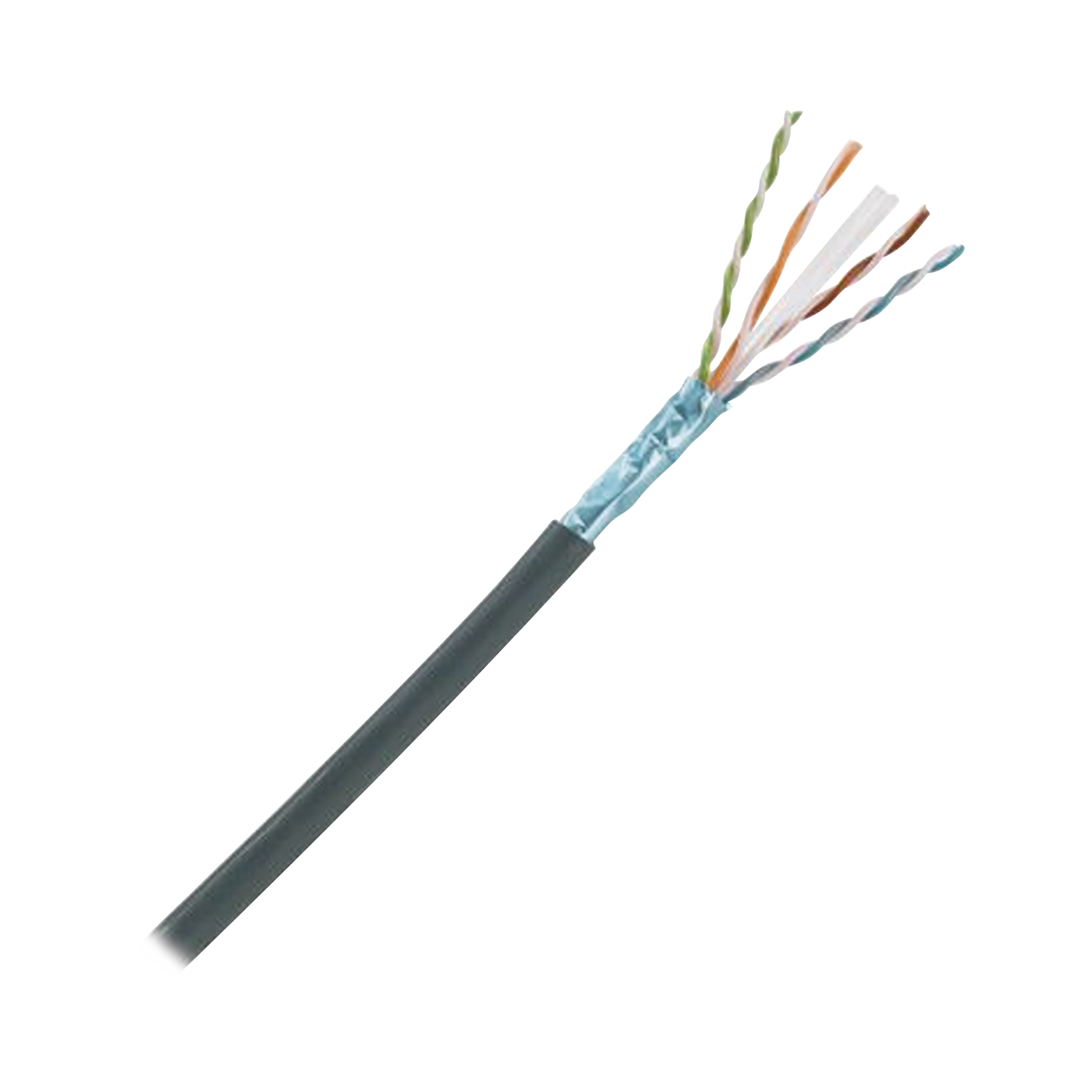 Bobina De Cable Planta Externa Con Gel De 4 Pares Cat6A Blindado F/Utp Color Negro 305M - SILYMX