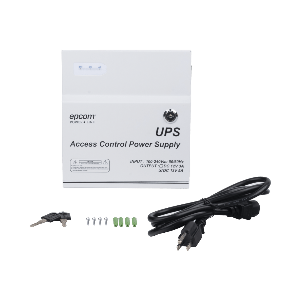 Fuente de Alimentación 1 Salida 11-15 Vcc 5A Temporizador Integrado Con Capacidad para Batería de Respaldo Voltaje de Entrada 96-264 Vca PL12DC5ABK - SILYMX