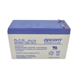 Batería Epcom Agm 12 Vcd 7 Ah Vrla Tamaño Estandar (151 X 101 X 65 Mm) - SILYMX