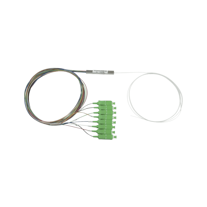 Splitter (Divisor Óptico) tipo PLC, de 1x8, conectores SC/APC de salida - SILYMX