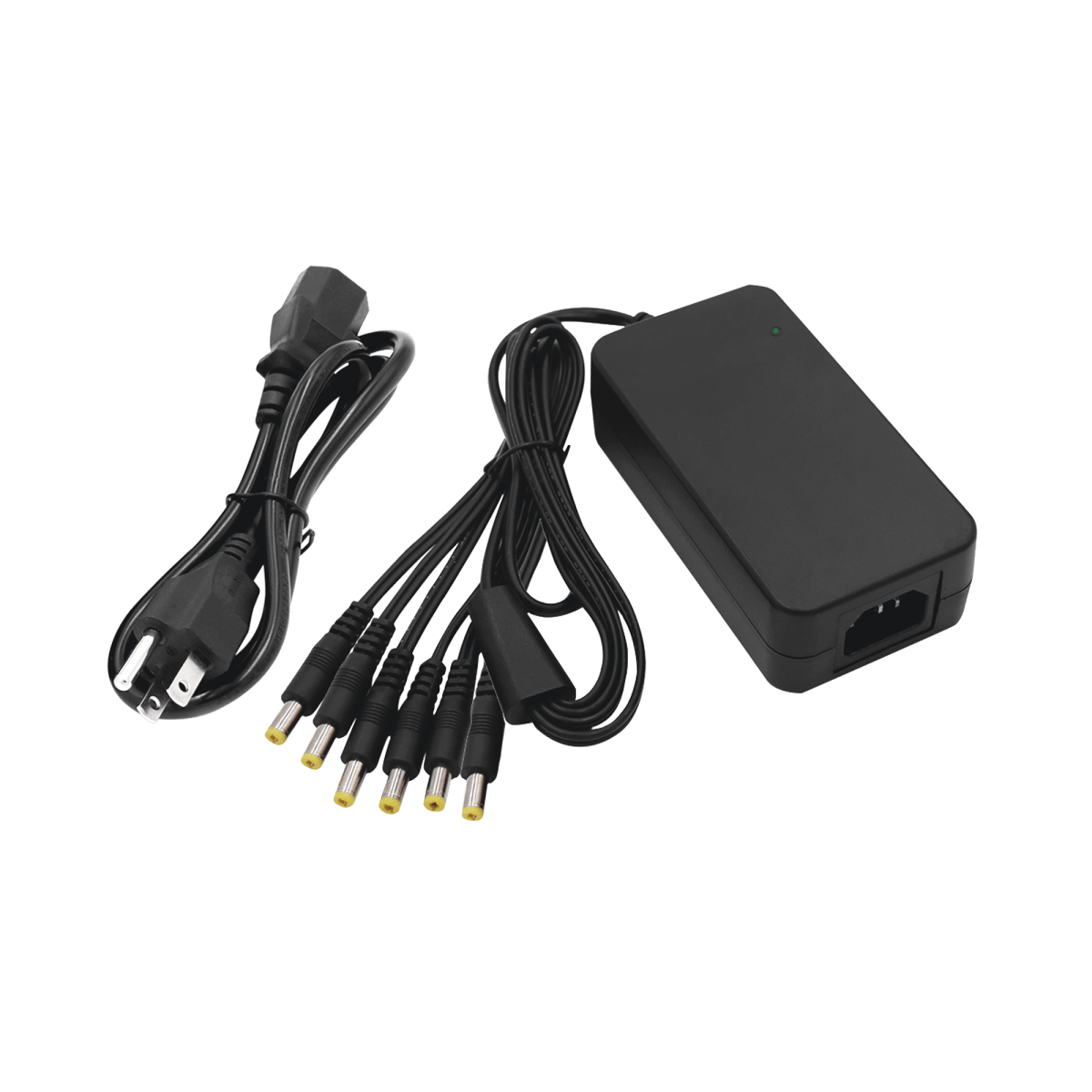 Fuente de Alimentación de 6 Salidas tipo Jack Macho de 12 Vcc / 6 Amper - SILYMX