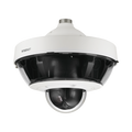 Cámara IP Multisensor 8 - 20 MP (4 sensores de 2 o 5 MP) lentes intercambiables con PTZ 2 MP 32X / Hasta 5 tarjetas SD de 256 GB / WDR de hasta 150dB / IP66 / IK10