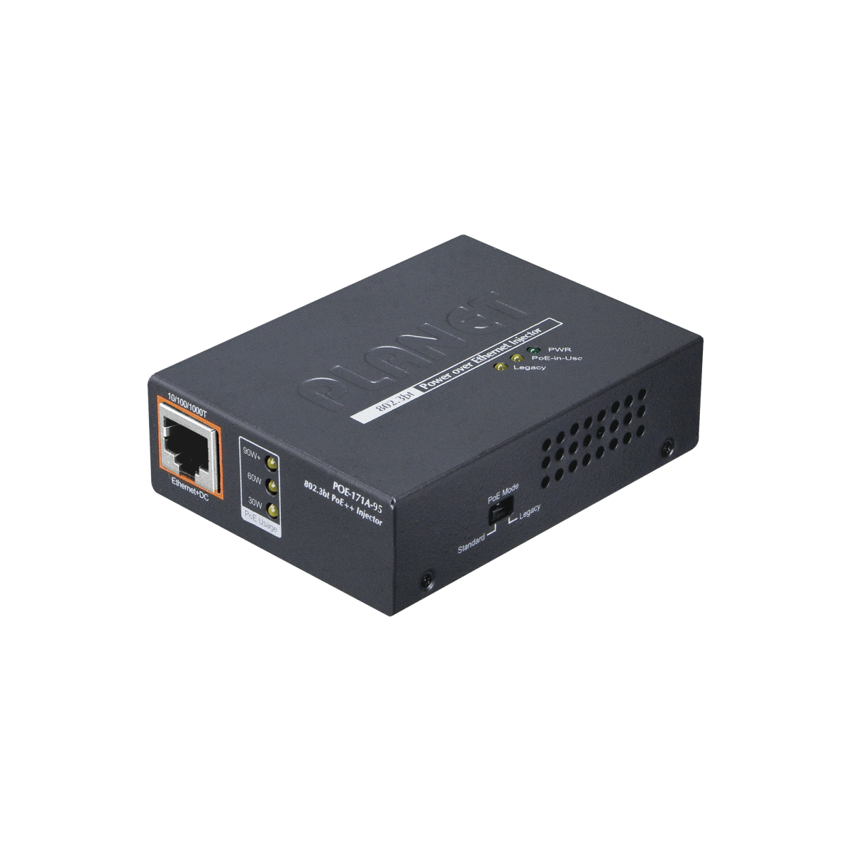 Inyector PoE 802.3af/at/bt , Hasta 95 Watts, Puerto Gigabit con Fuente Externa - SILYMX